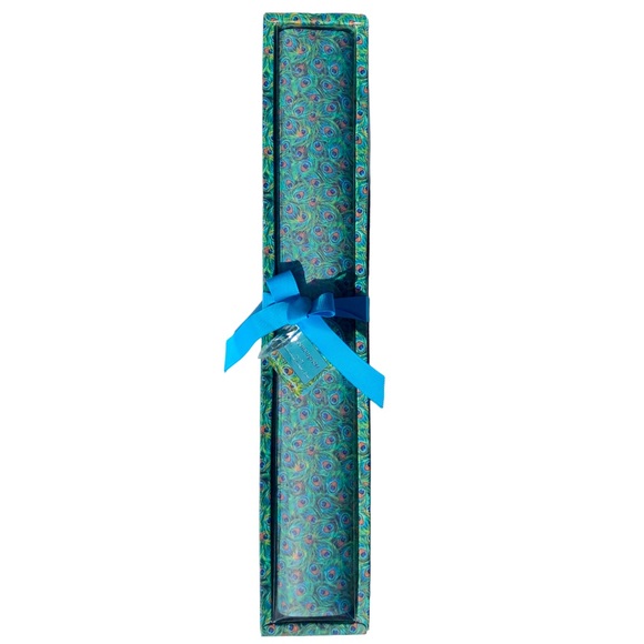 Lemongrass Scented Drawer Liners in Keepsake Peacock Feather Box, 5 ct